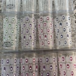 Patterned drinking glasses
