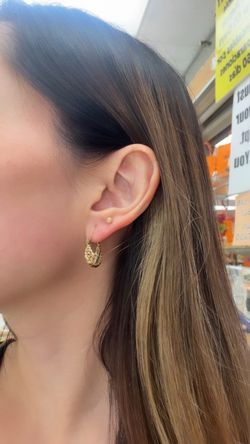 14k Basket Earrings