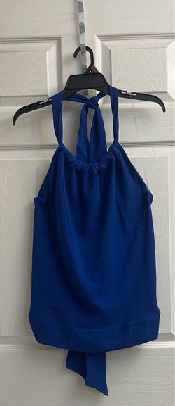 Brand new Royal blue backless top size 1X