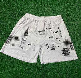 Eric Emanuel White NYC Skyline Shorts Size XL