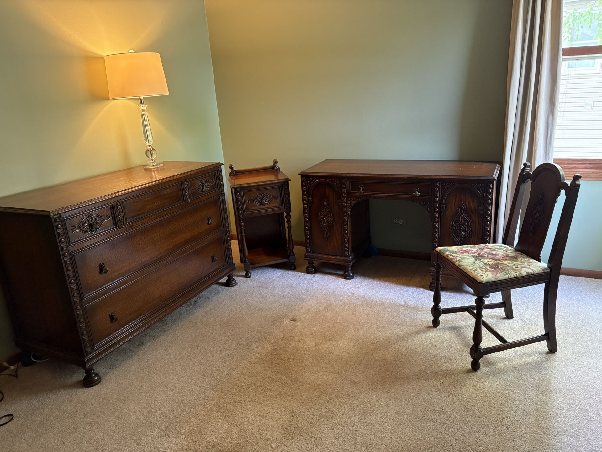 Antique Dresser Set
