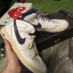 VINTAGE nike airforce 1s purple and white 