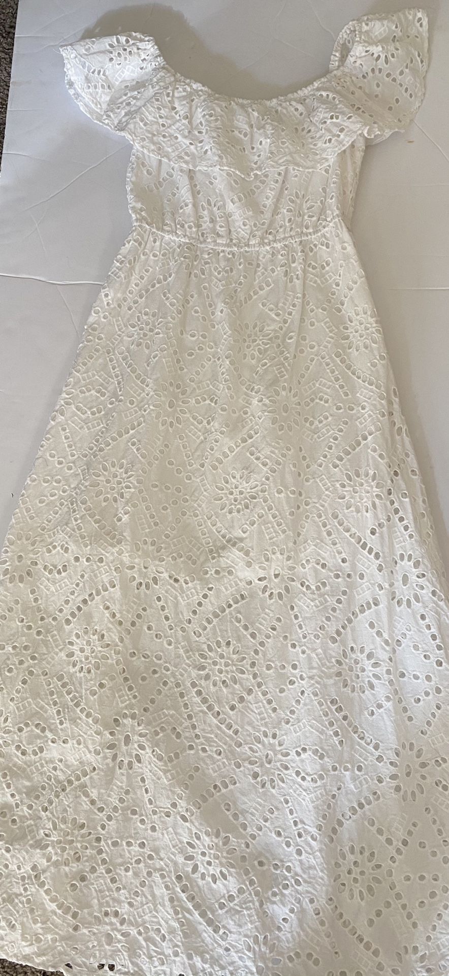 Women’s White Eyelet Sun Dress