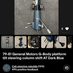 new rebuilt Steering Column For G Body From 78 To 81