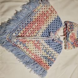 Baby girls shawl set