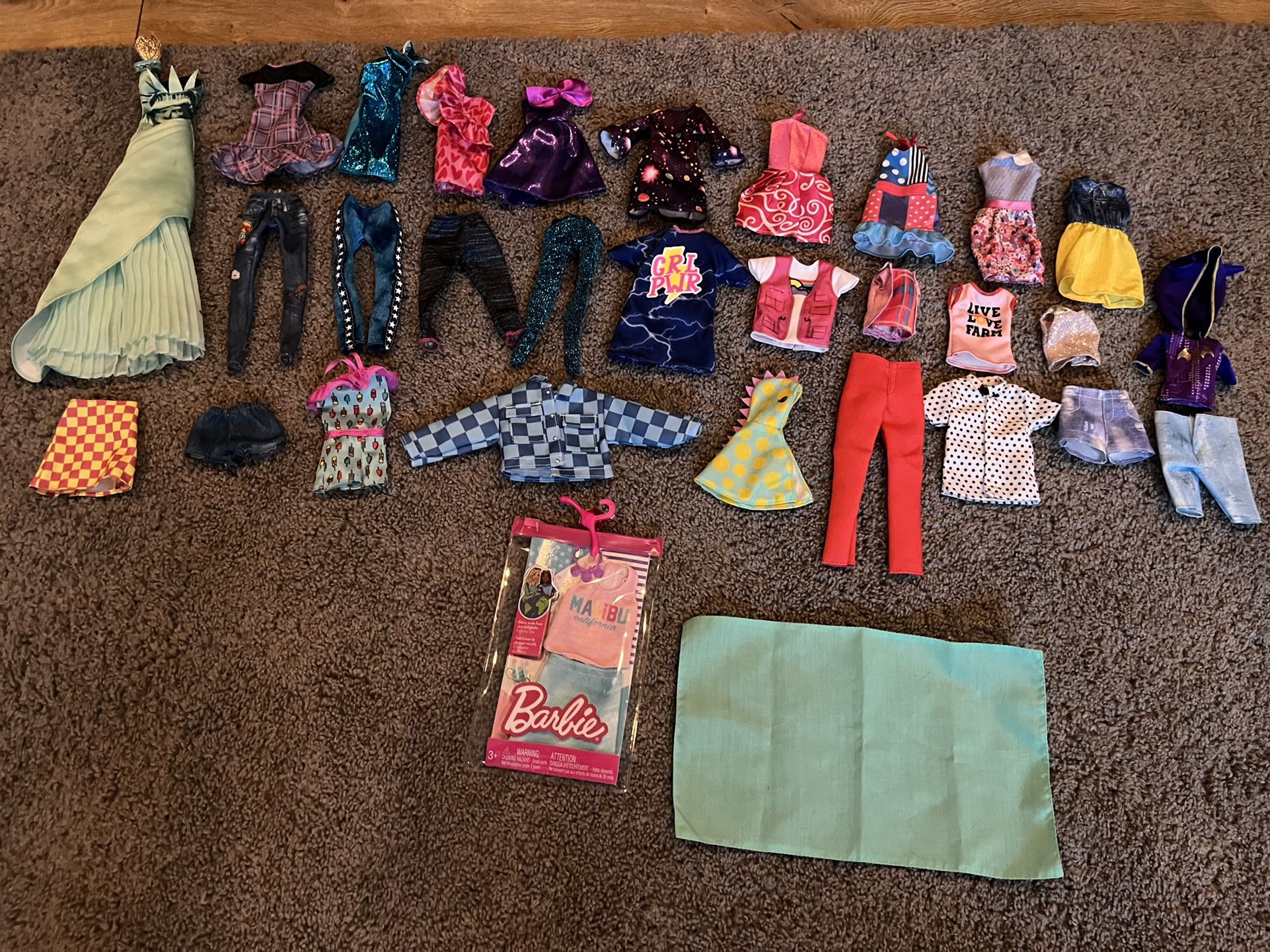 Barbie Clothes and accessories Lot