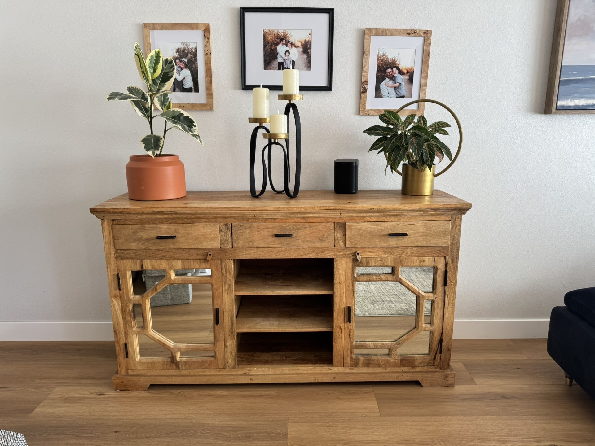 Beautiful Solid Wood TV Credenza / Media Console