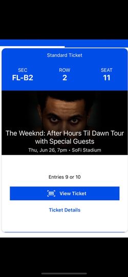 The Weeknd: After Hours Til Dawn Tour