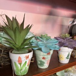 Nice Small Fake Succulents 3/$6