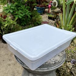 28 Qt. Clear Sterilite Plastic Storage Container: 23”W x 16.25”D x 6”H-$3 Each/all for $20