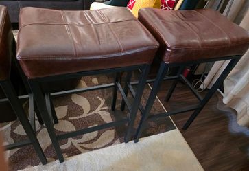 Backless Counter Bar Stool Set of 4