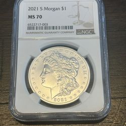 2021 S Morgan Silver Dollar Graded NGC MS70