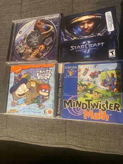PC Game Bundle - Zoo Tycoon 2, StarCraft II, Rugrats, MindTwister Math 