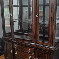 Liquor Cabinet With Drawers and Side Shelves 