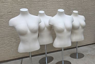 Female Torso Mannequins with Chrome Stands $55 each