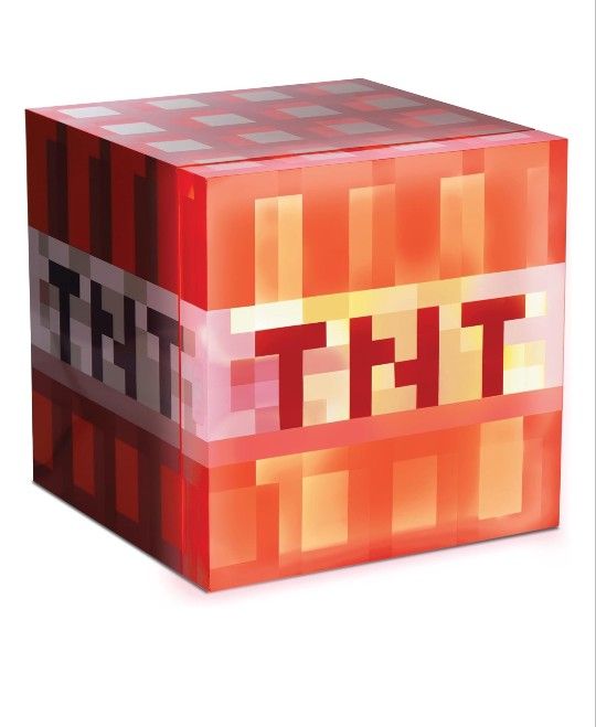 Minecraft TNT Square Thermoelectric Mini Fridge, 10.4" x10" x10", 6.7L