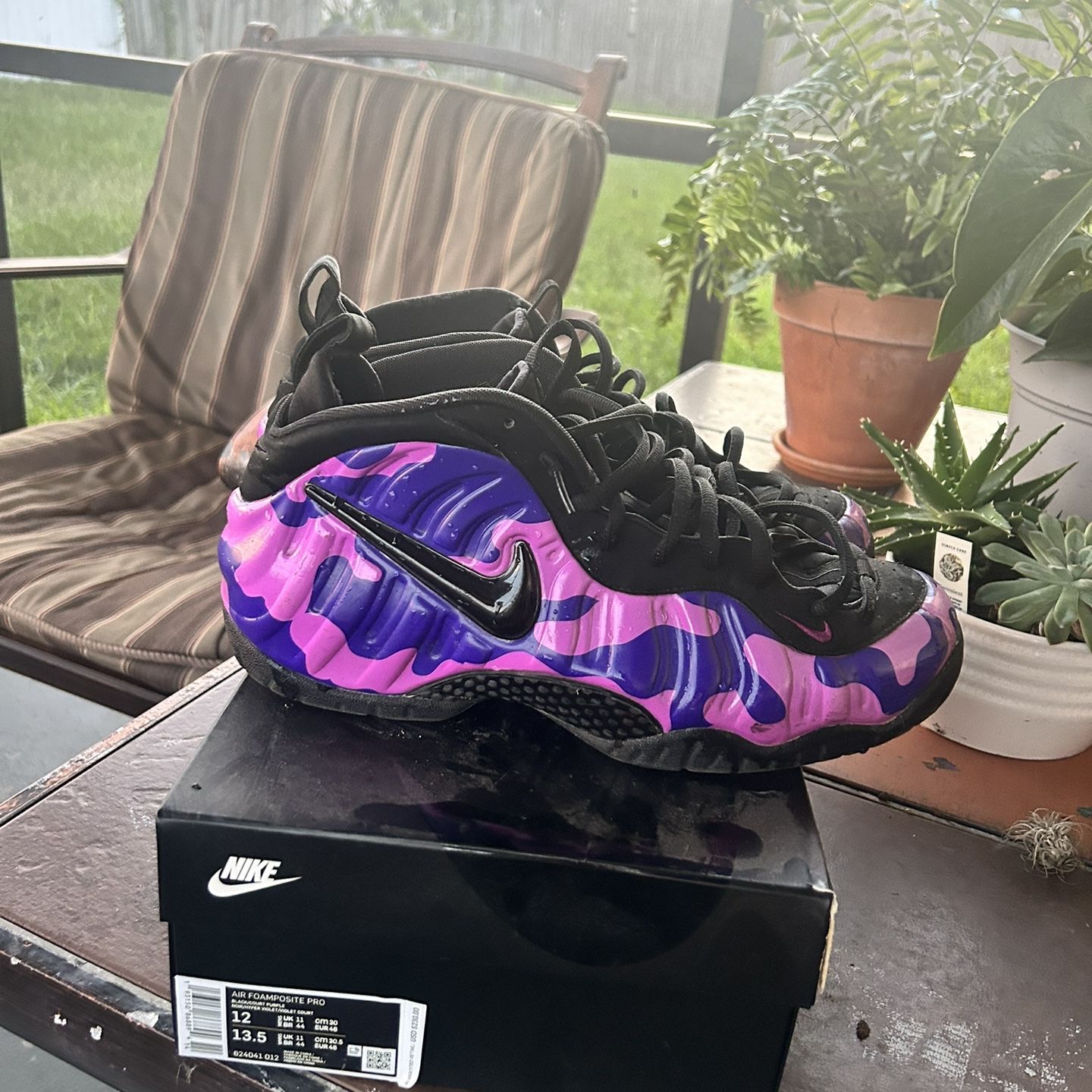 Nike Foamposite Purple Camo for Sale in Kissimmee FL OfferUp