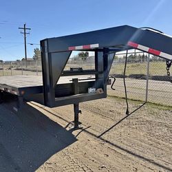 24’ Goose neck flat trailer