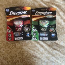 2 Headlight. Energizer  150 Lumenes And 200 Lumens 