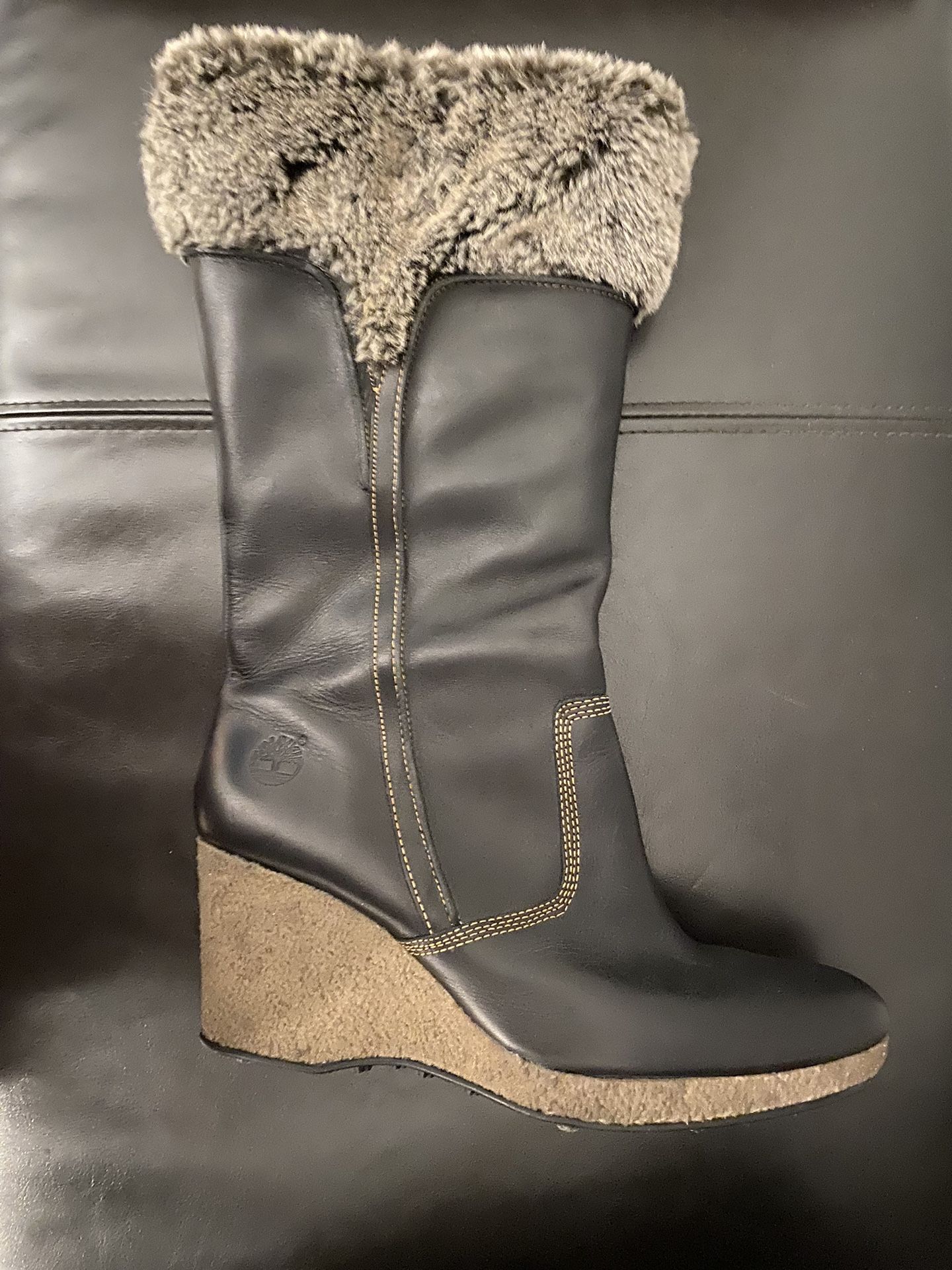 Women’s Leather Timberland Boots Size 10