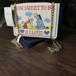 RARE: 2017-Loungefly Winnie the Pooh "How Sweet to be a Cloud" Crossbody Bag purse NWT