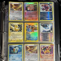 Binder with Pokemon cards