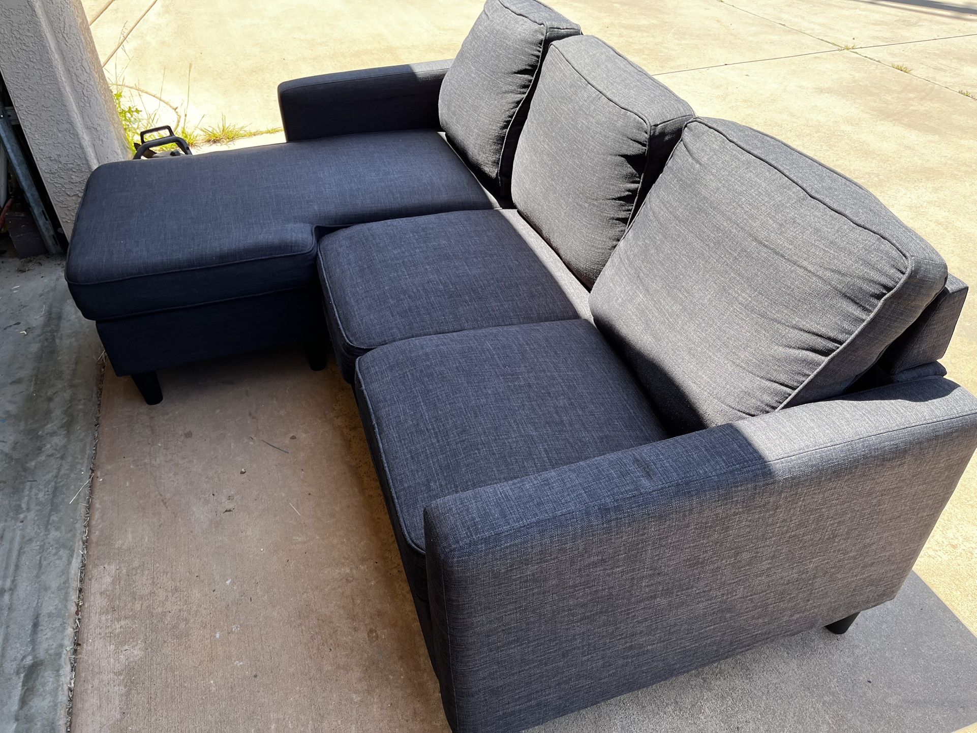Couch with chaise