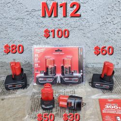 Milwaukee Battery M12 New 