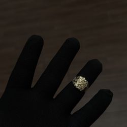 3.8G/10K/360$/Nugget ring 