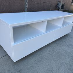 CB2 Chill Media Console Entertainment Center Tv Stand Cabinet Sideboard Credenza.