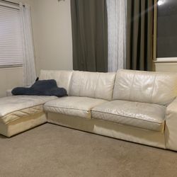 Leather Couch Section 