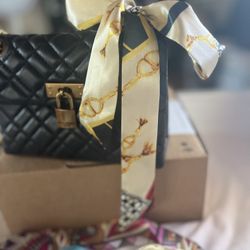 Colored Bag Scarf
