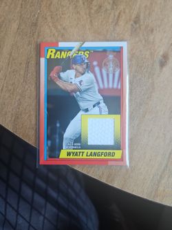 Wyatt Langford Topps Memorabilia