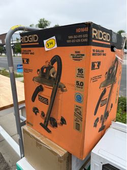 Ridgid 16gal shop vacuum new