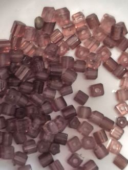 104 3mm Brown glass beads