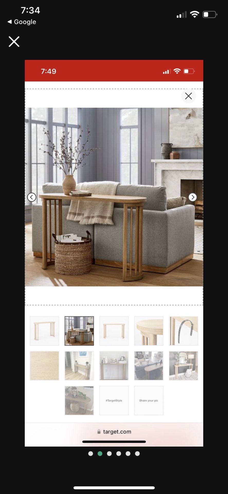 Threshold Console Table