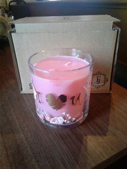 Valentine " I Love You" Rose Sented Candle
