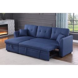 Reversible Pull Out Sofa Bed Sectional Couch With Storage