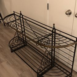 Vintage MCM Low Baker's Rack/ Plant Stand