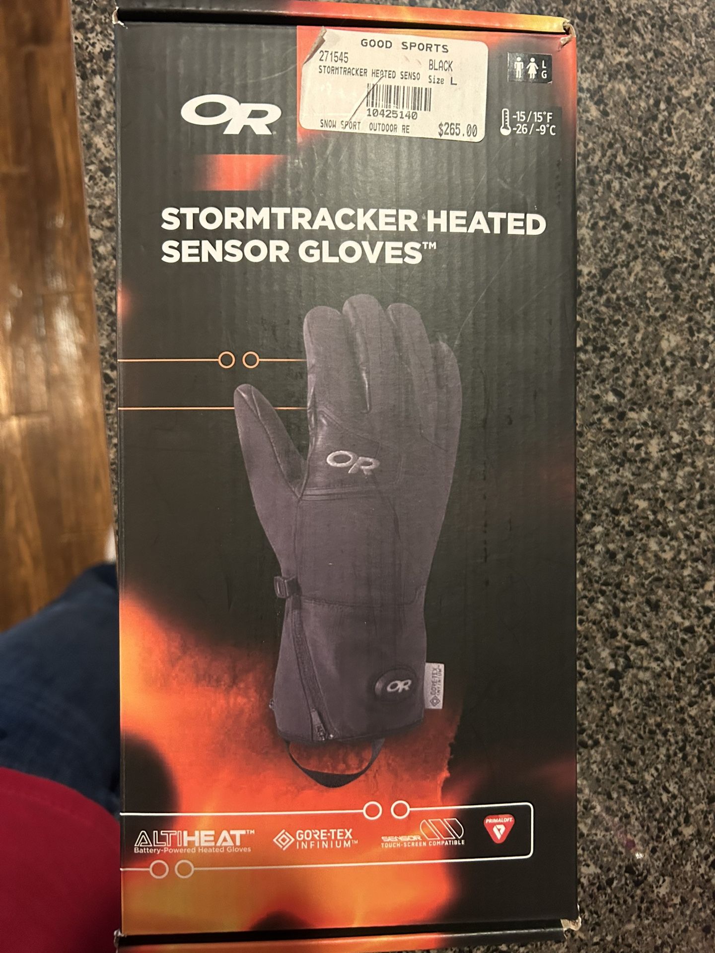Outer Reaches Heated Gloves Size L