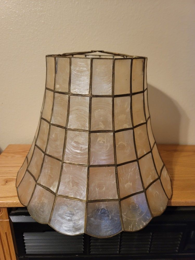 Shell Lamp Shade Vintage