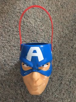 Captain America Halloween Bucket Pail