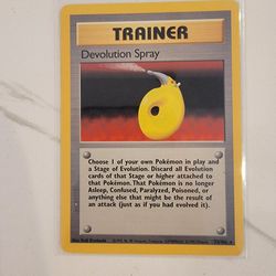 Pokémon TCG Card - Devolution Spray - 72/102 - Rare - Base Set Unlimited [NM/LP]