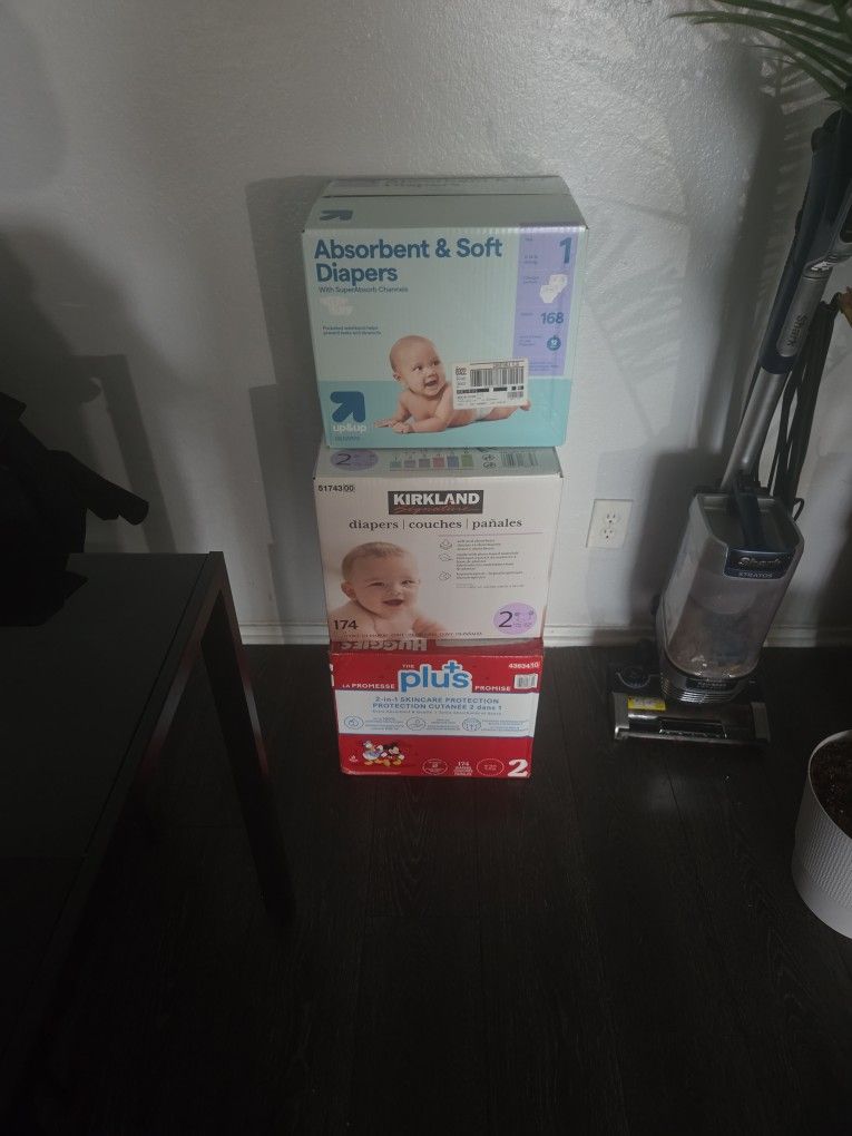 3 Unopened Boxes Of Diapers