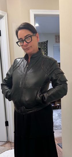 Vintage 90 leather jacket  Smalll