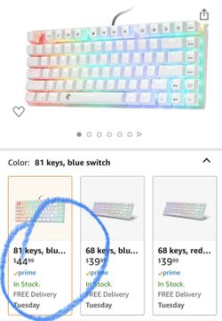 White keyboard $38
