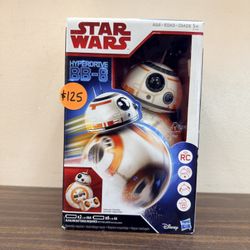 DISNEY HASBRO STARWARS HYPERDRIVE BB-8 REMOTE CONTROLLED 