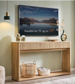 New  Console table for entryway , modern entryway table with 2 large drawers
