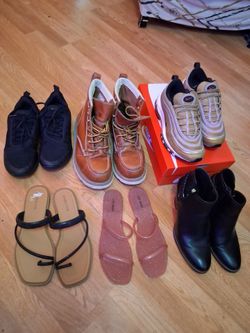 Womens and Mens Shoes, Nike, work boots, sandals etc