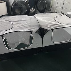 70x36 inch net pet enclosure for outdoors with steaks or indoors used but good